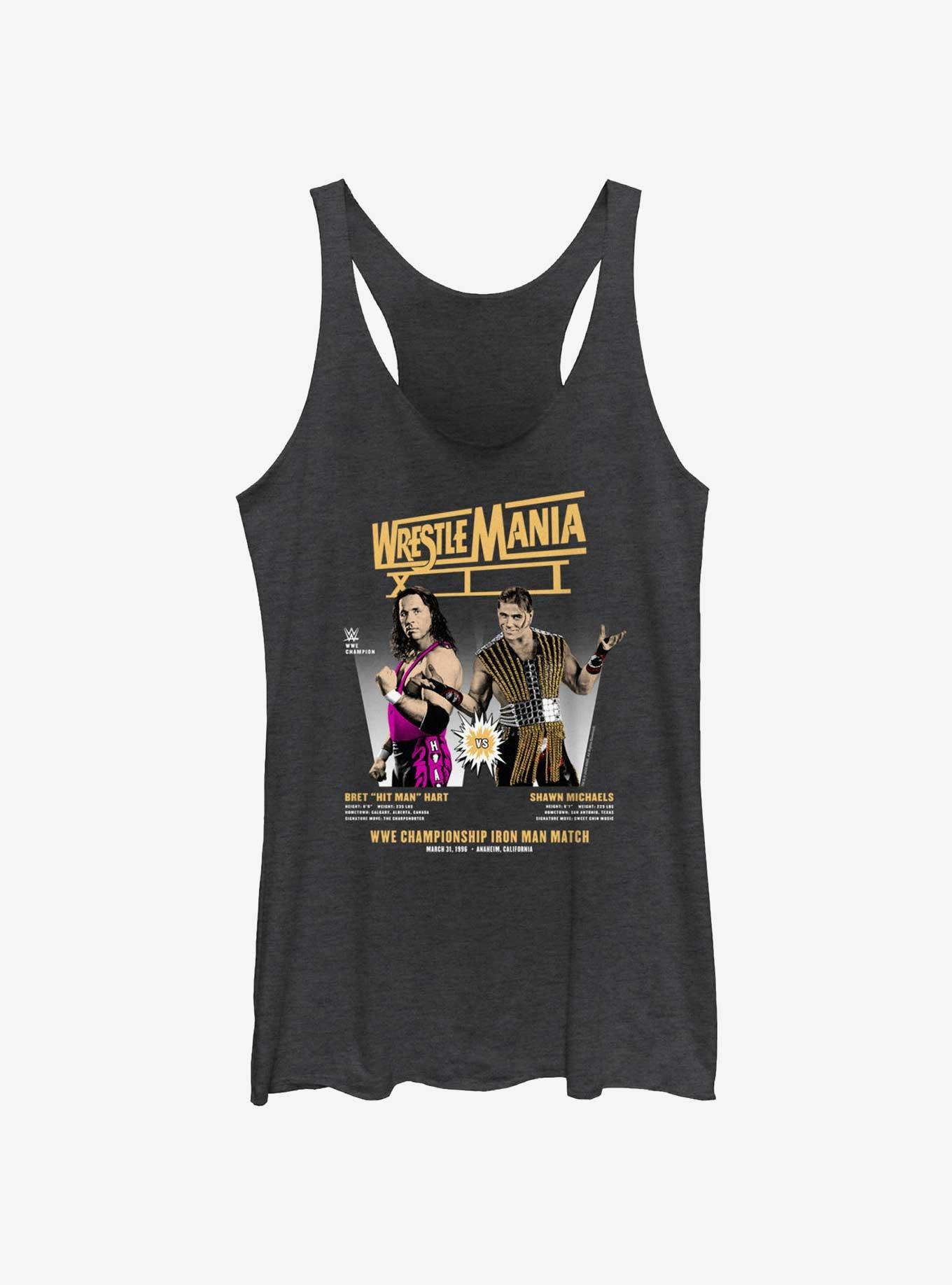 WWE WrestleMania XII Bret Hart Vs Shawn Michaels Womens Tank Top