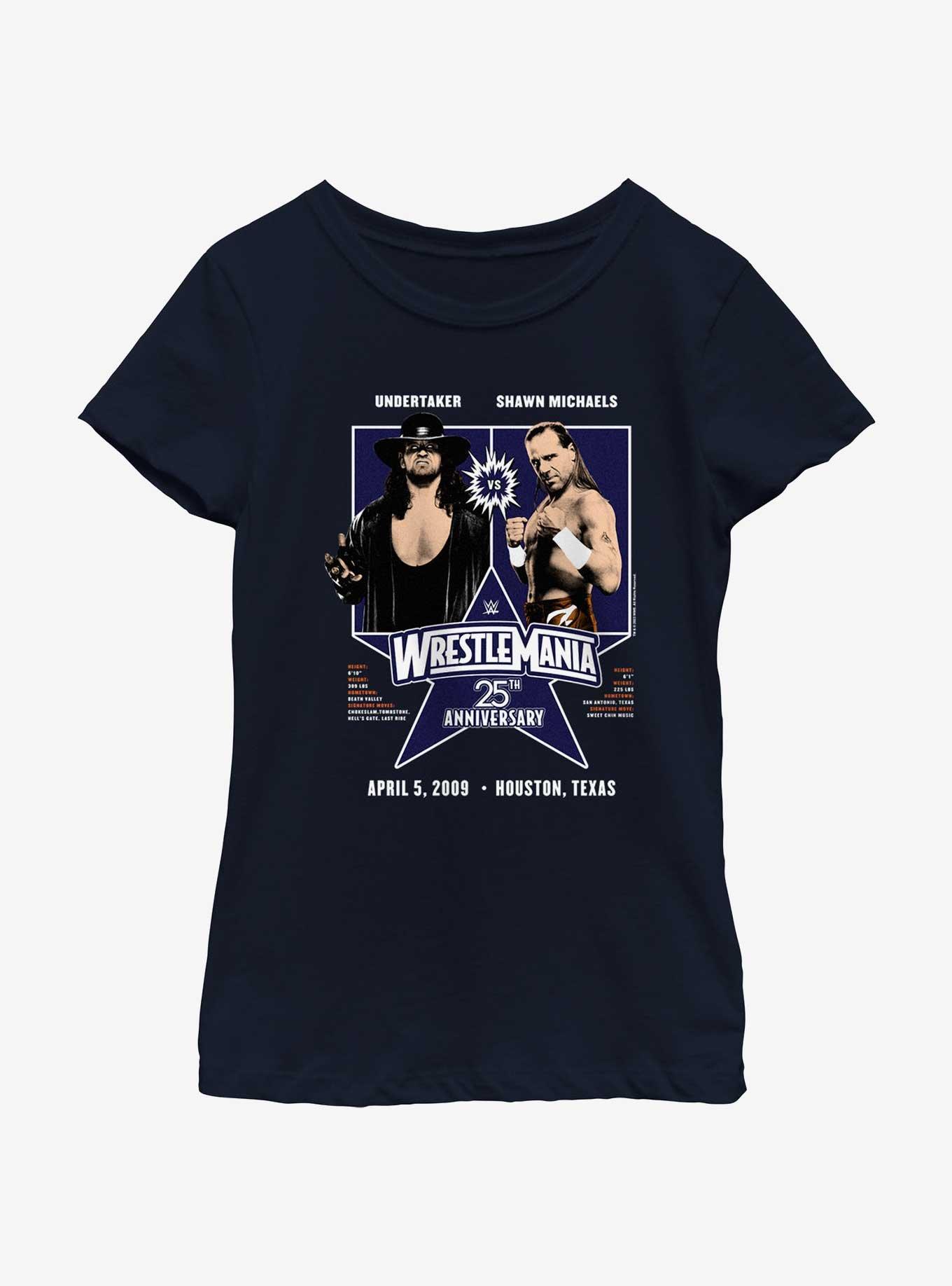 WWE WrestleMania 25 The Undertaker Vs Shawn Michaels Youth Girls T-Shirt