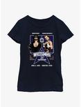 WWE WrestleMania 25 The Undertaker Vs Shawn Michaels Youth Girls T-Shirt, NAVY, hi-res