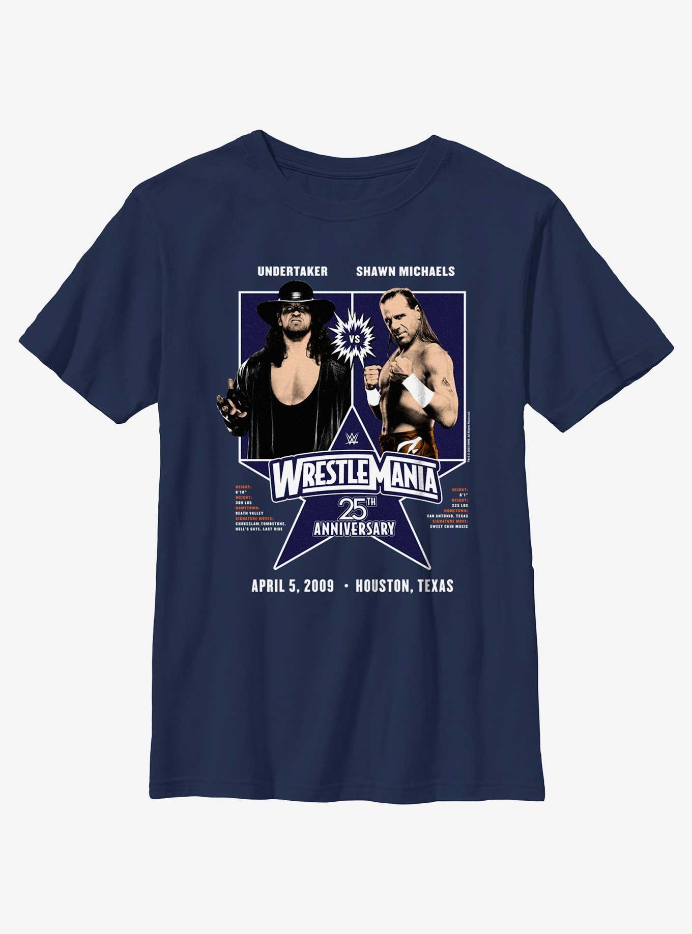 WWE WrestleMania 25 The Undertaker Vs Shawn Michaels Youth T-Shirt