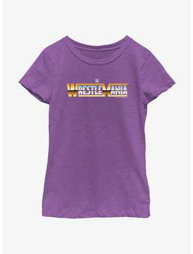 WWE WrestleMania Classic Logo Youth Girls T-Shirt, , hi-res