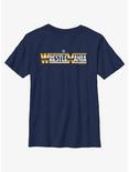 WWE WrestleMania Classic Logo Youth T-Shirt, NAVY, hi-res