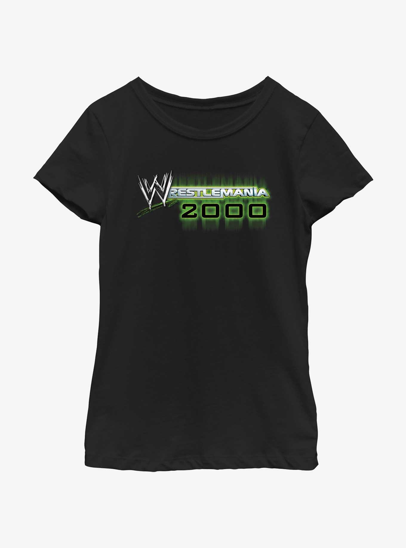 WWE WrestleMania 2000 Logo Youth Girls T-Shirt