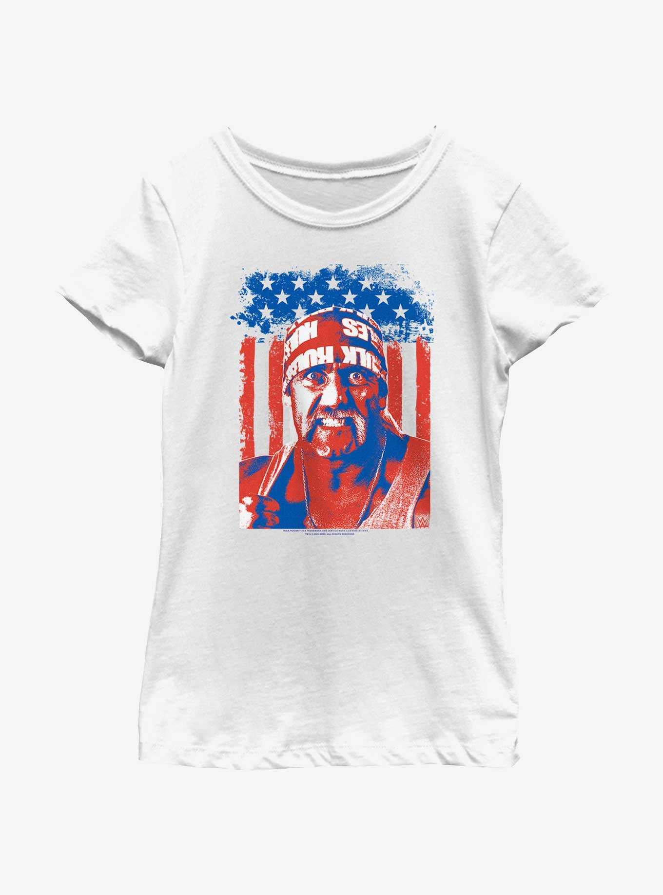 WWE Hulk Hogan Patriotic Youth Girls T-Shirt, , hi-res