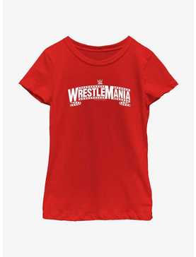 WWE WrestleMania 39 Filmstrip Logo Youth Girls T-Shirt, , hi-res