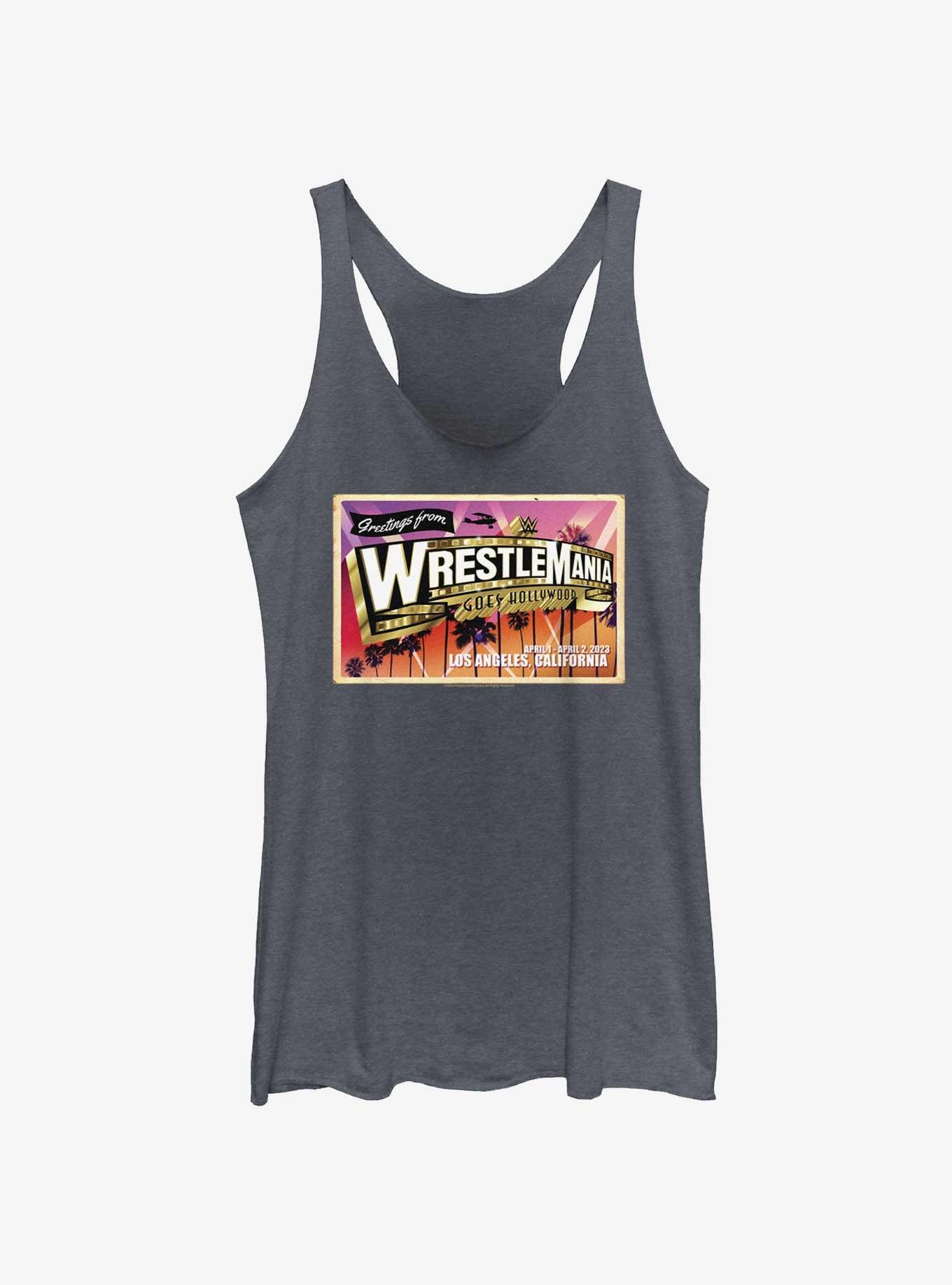 WWE WrestleMania 39 Hollywood Poster Womens Tank Top