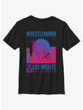 WWE WrestleMania 2023 Los Angeles Poster Youth T-Shirt, BLACK, hi-res