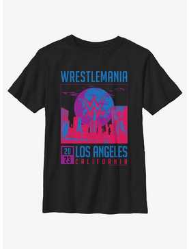 WWE WrestleMania 2023 Los Angeles Poster Youth T-Shirt, , hi-res