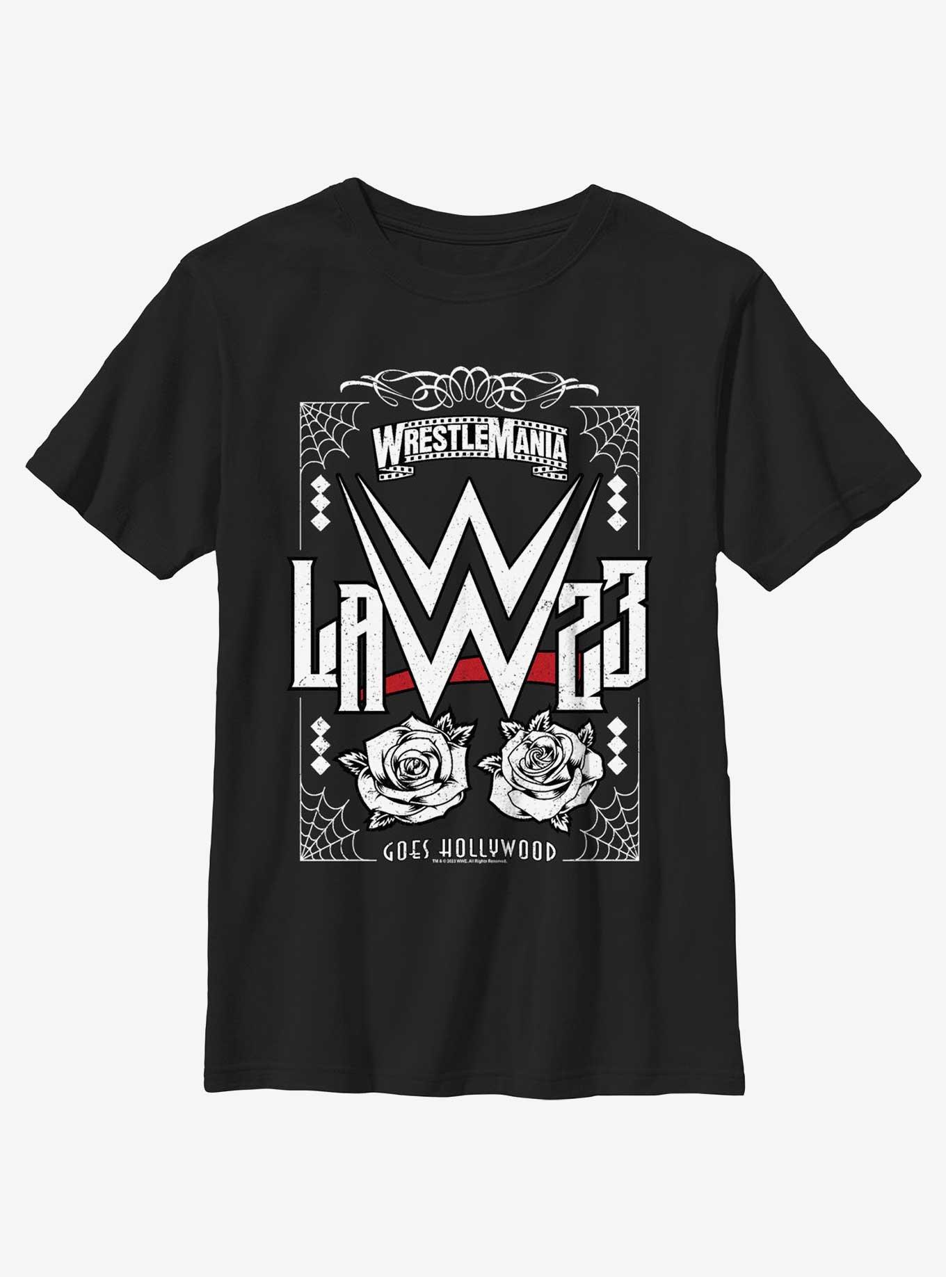 WWE WrestleMania 39 LA 23 Roses Youth T-Shirt