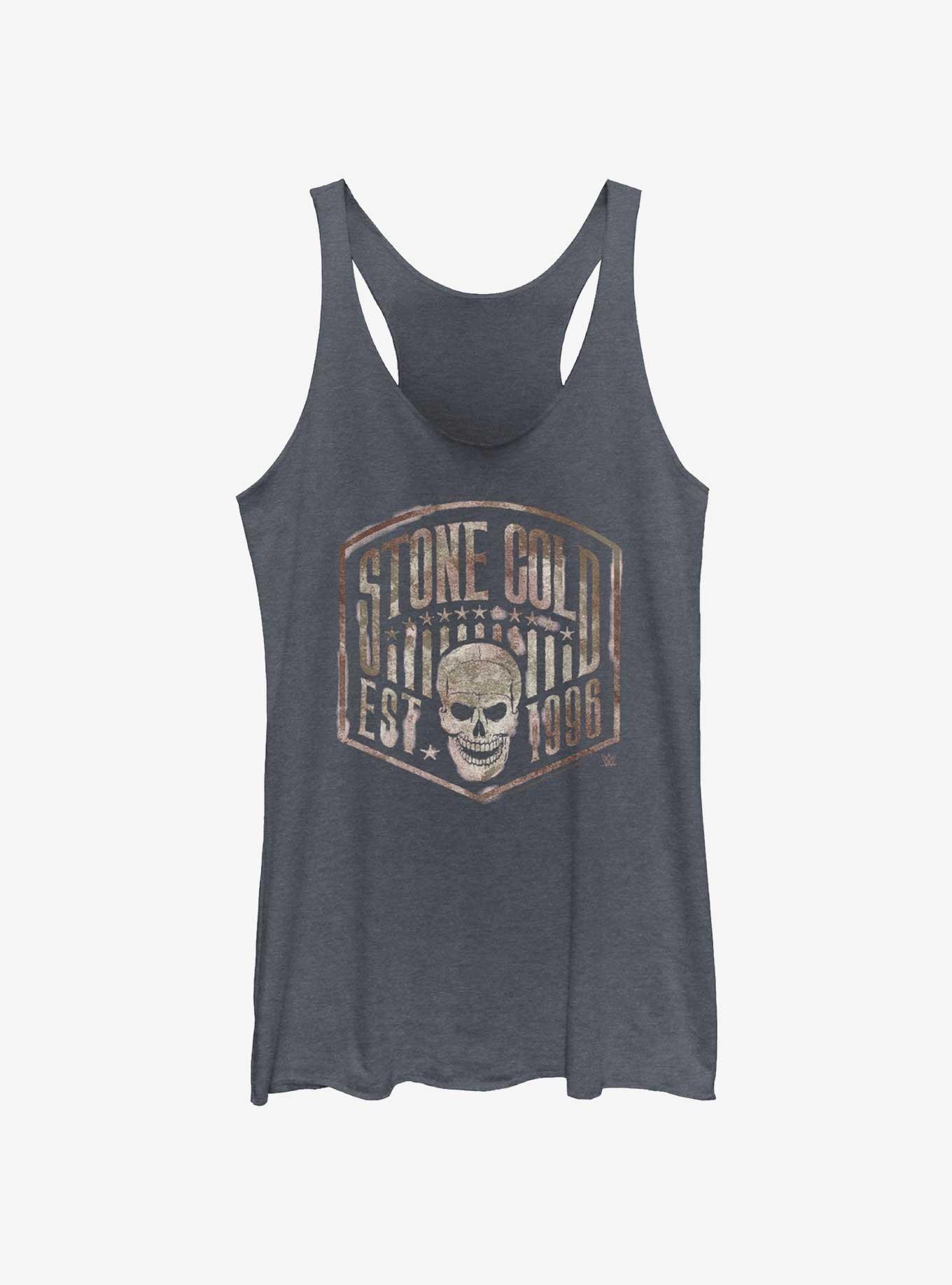 WWE Stone Cold Skull Crest Womens Tank Top