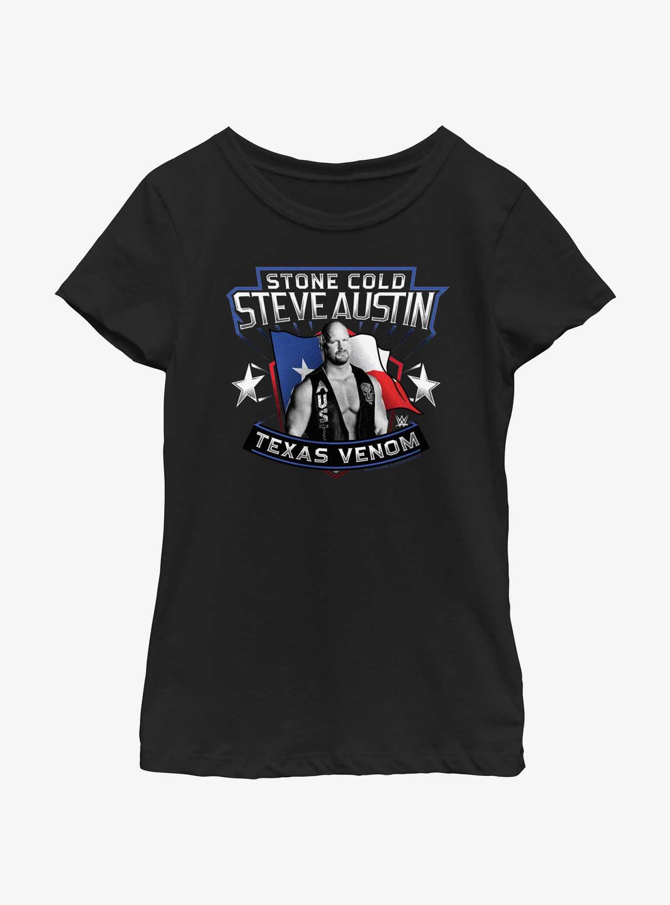 WWE Stone Cold Steve Austin Texas Venom Youth Girls T-Shirt