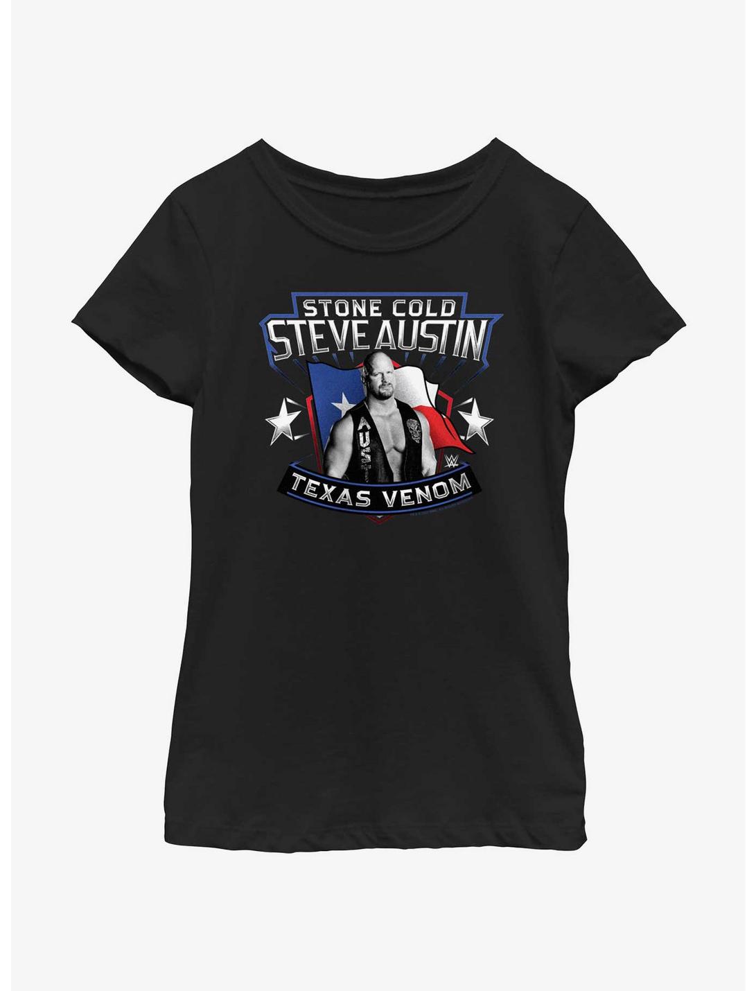 WWE Stone Cold Steve Austin Texas Venom Youth Girls T-Shirt, BLACK, hi-res