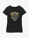 WWE WrestleMania 39 LA Shield Logo Youth Girls T-Shirt, BLACK, hi-res