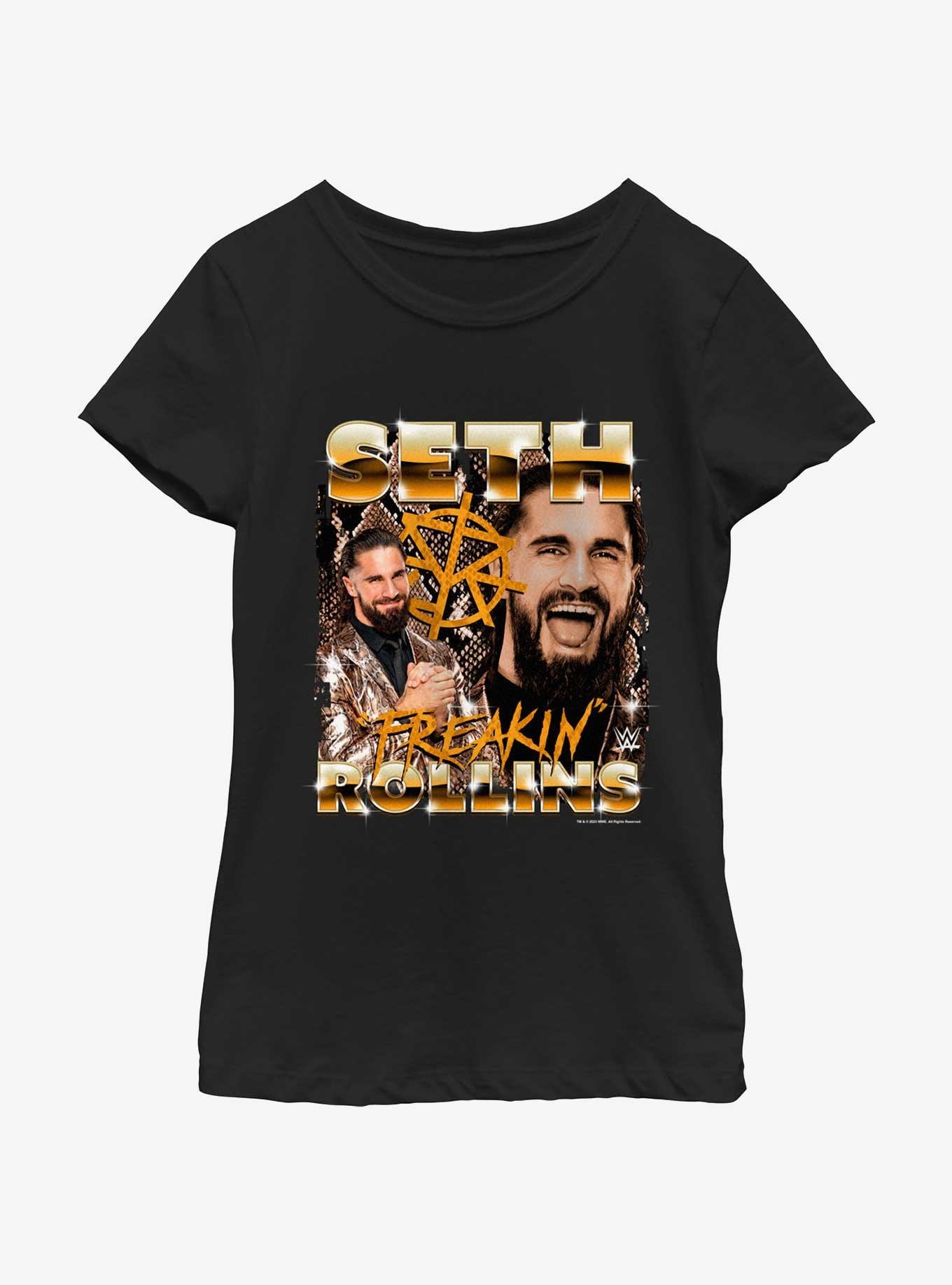 WWE Seth Freakin Rollins Collage Youth Girls T-Shirt