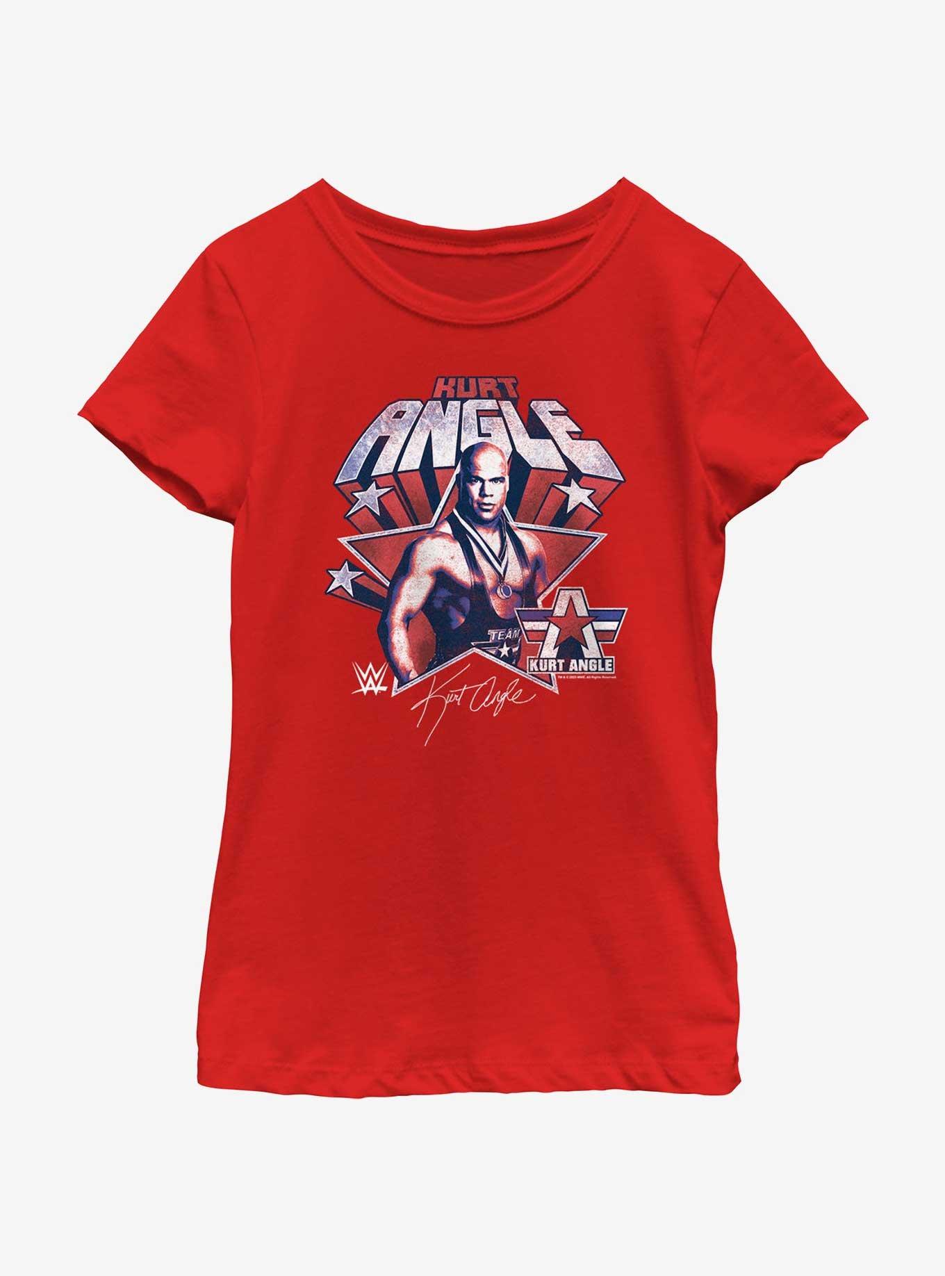 WWE Kurt Angle Star Icon Youth Girls T-Shirt