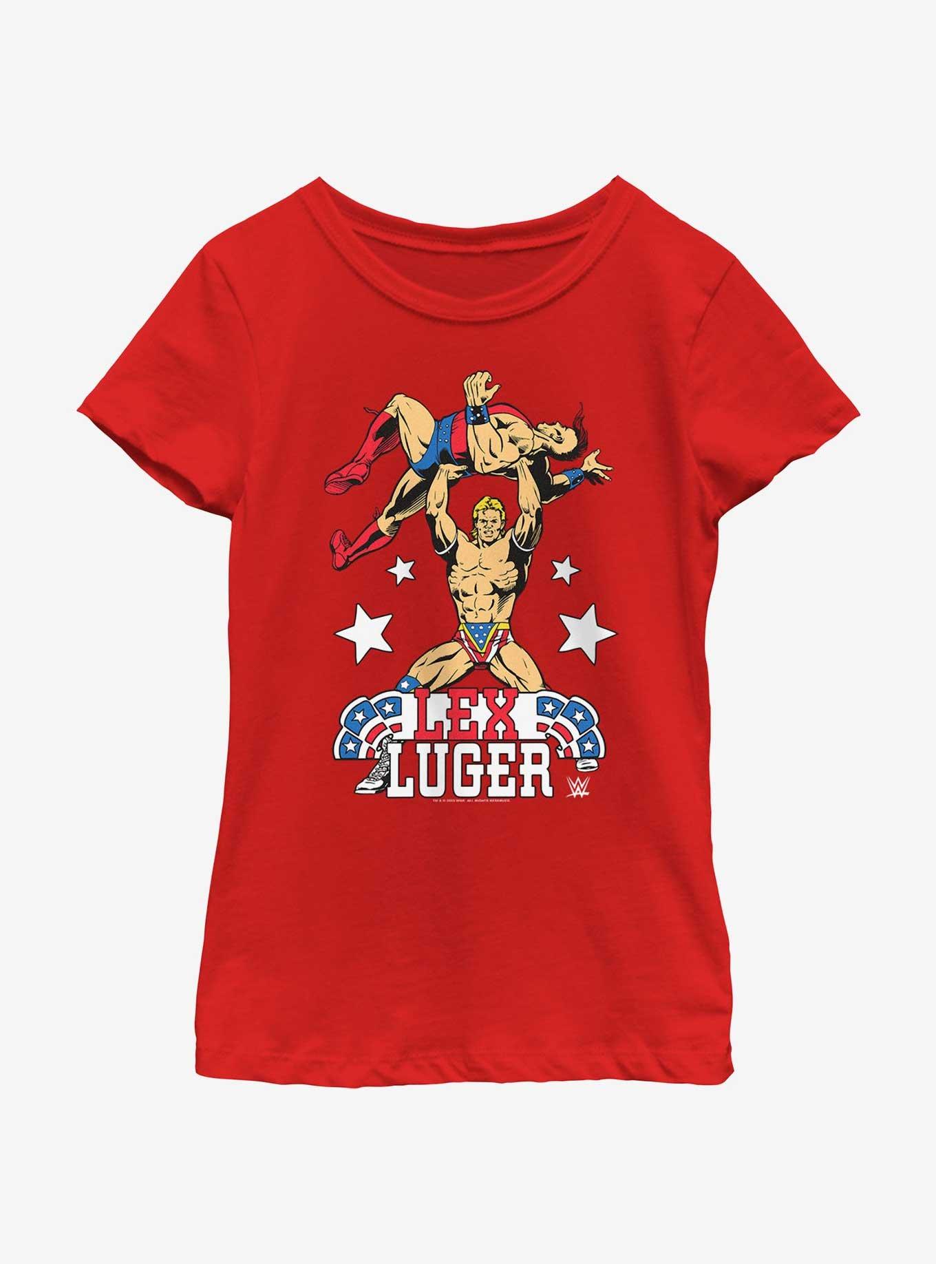 WWE Lex Luger Cartoon Style Youth Girls T-Shirt