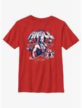 WWE Kurt Angle Star Icon Youth T-Shirt, RED, hi-res