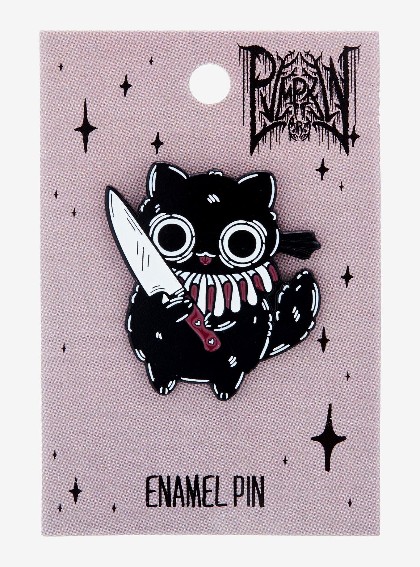 Cat Clown Enamel Pin By Pvmpkin Art, , hi-res