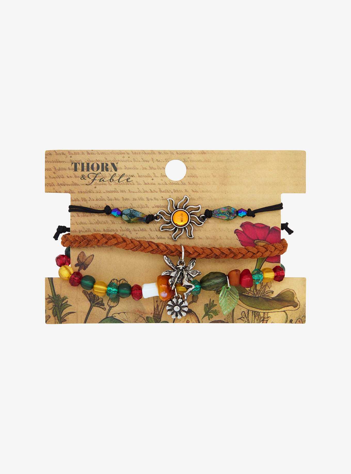 Thorn & Fable Sun Fairy Cord Bracelet Set, , hi-res