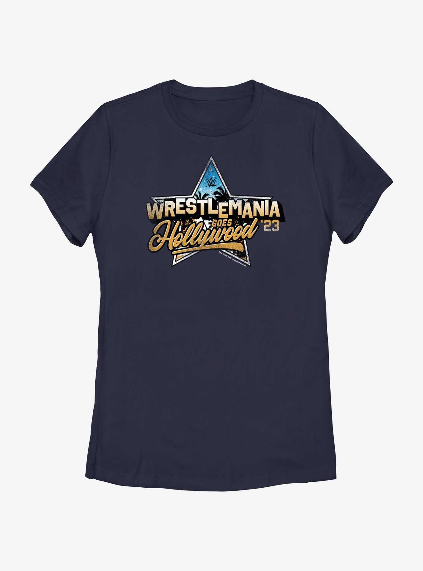 WWE WrestleMania Goes Hollywood 23 Womens T-Shirt