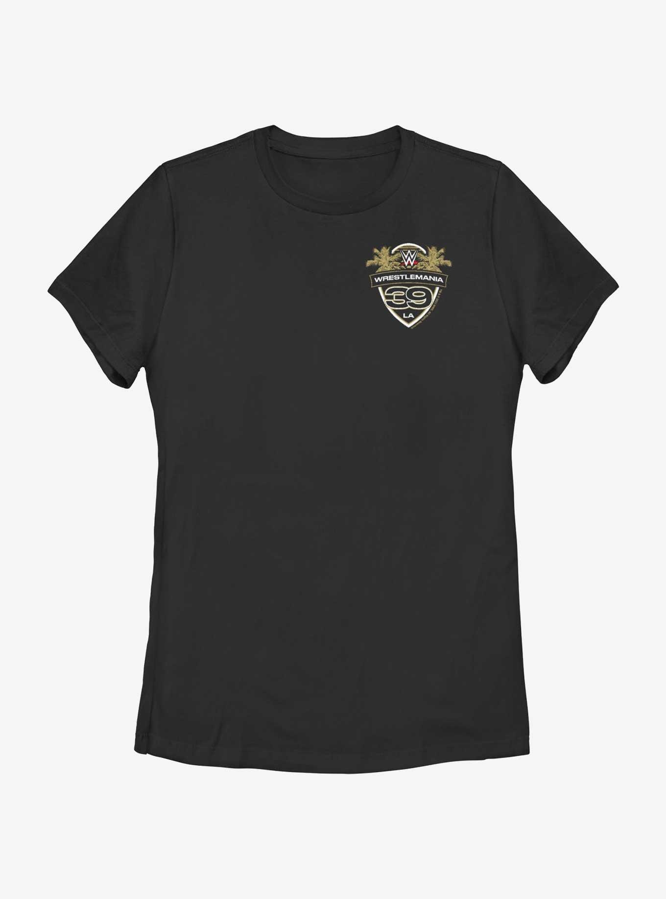 WWE WrestleMania 39 LA Shield Crest Womens T-Shirt