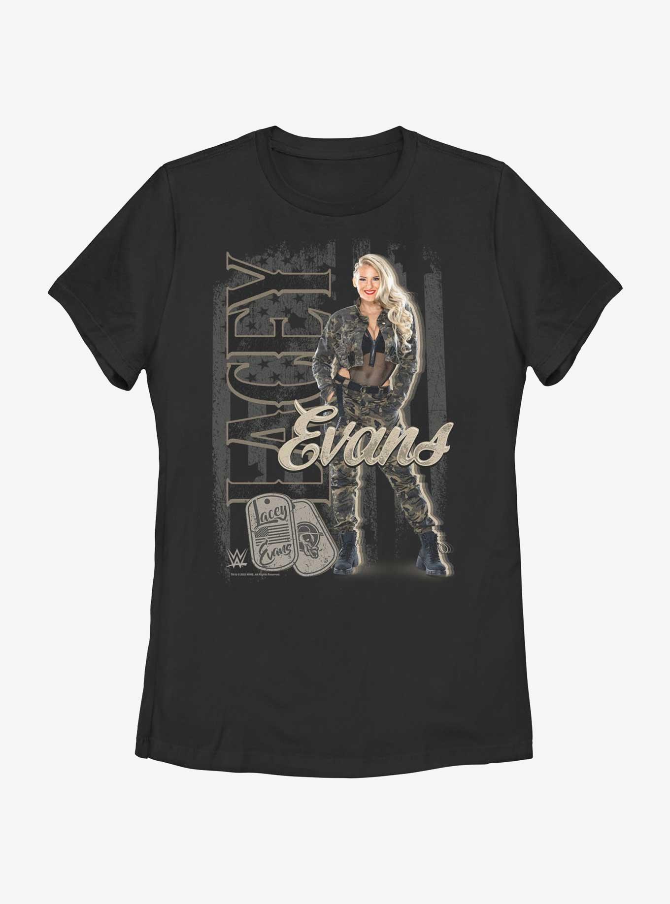 WWE Lacey Evans Portrait Womens T-Shirt, BLACK, hi-res