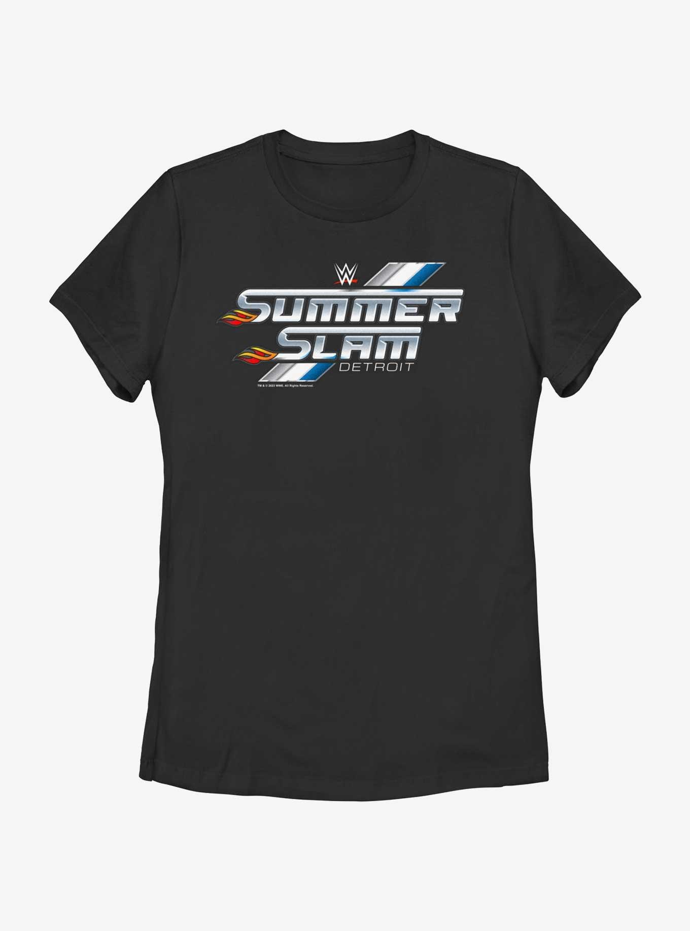 WWE SummerSlam Detroit Logo Womens T-Shirt