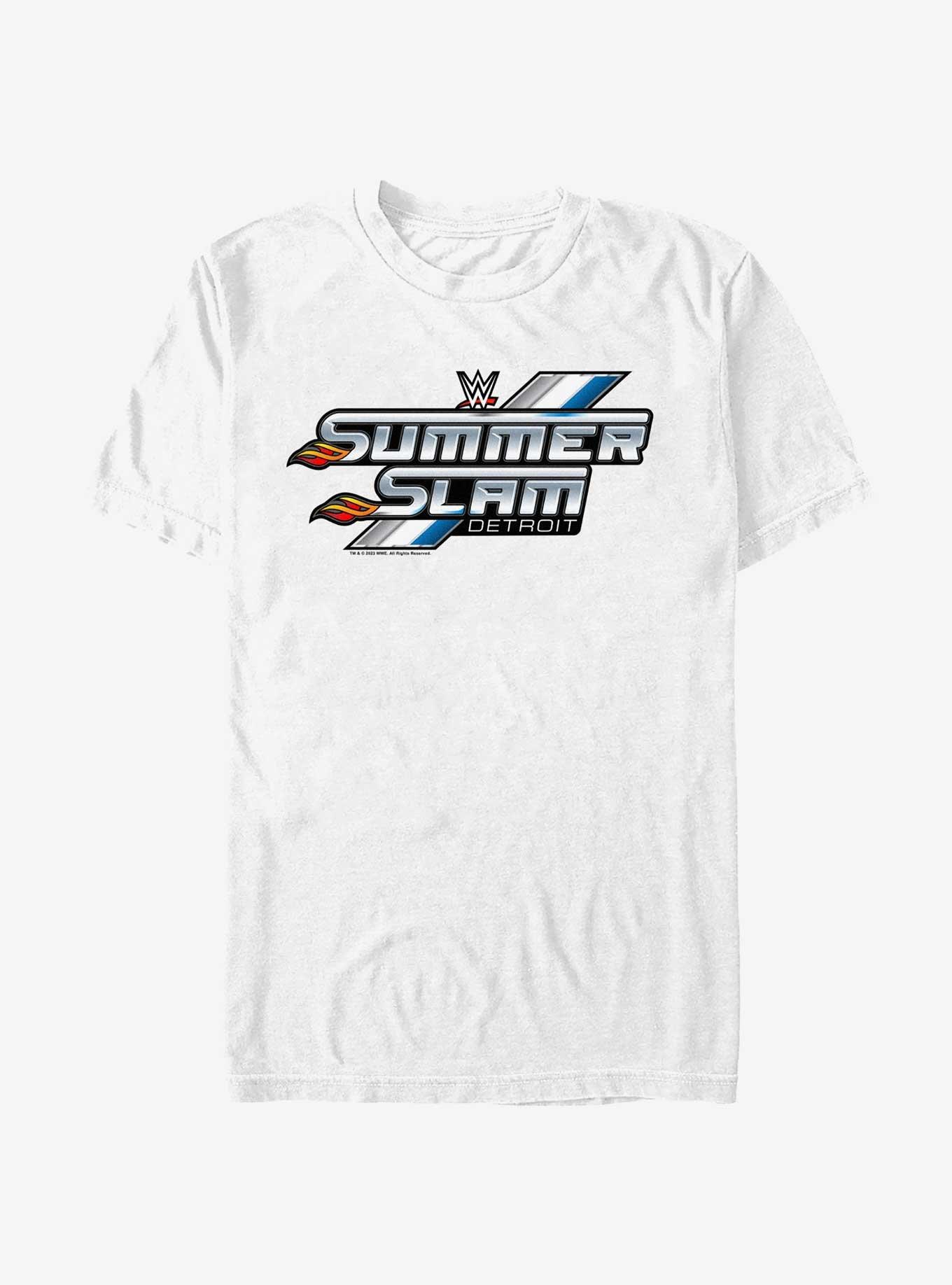 WWE Summerslam Detroit Outline Logo T-Shirt