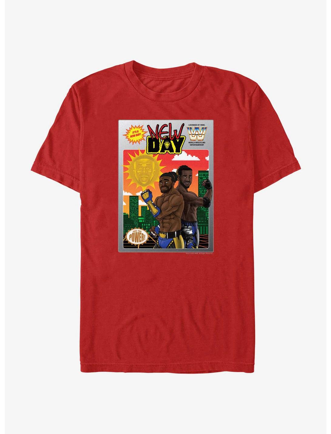 WWE The New Day Comic Cover T-Shirt, RED, hi-res