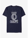 WWE Charlotte Flair Crown Logo T-Shirt, NAVY, hi-res