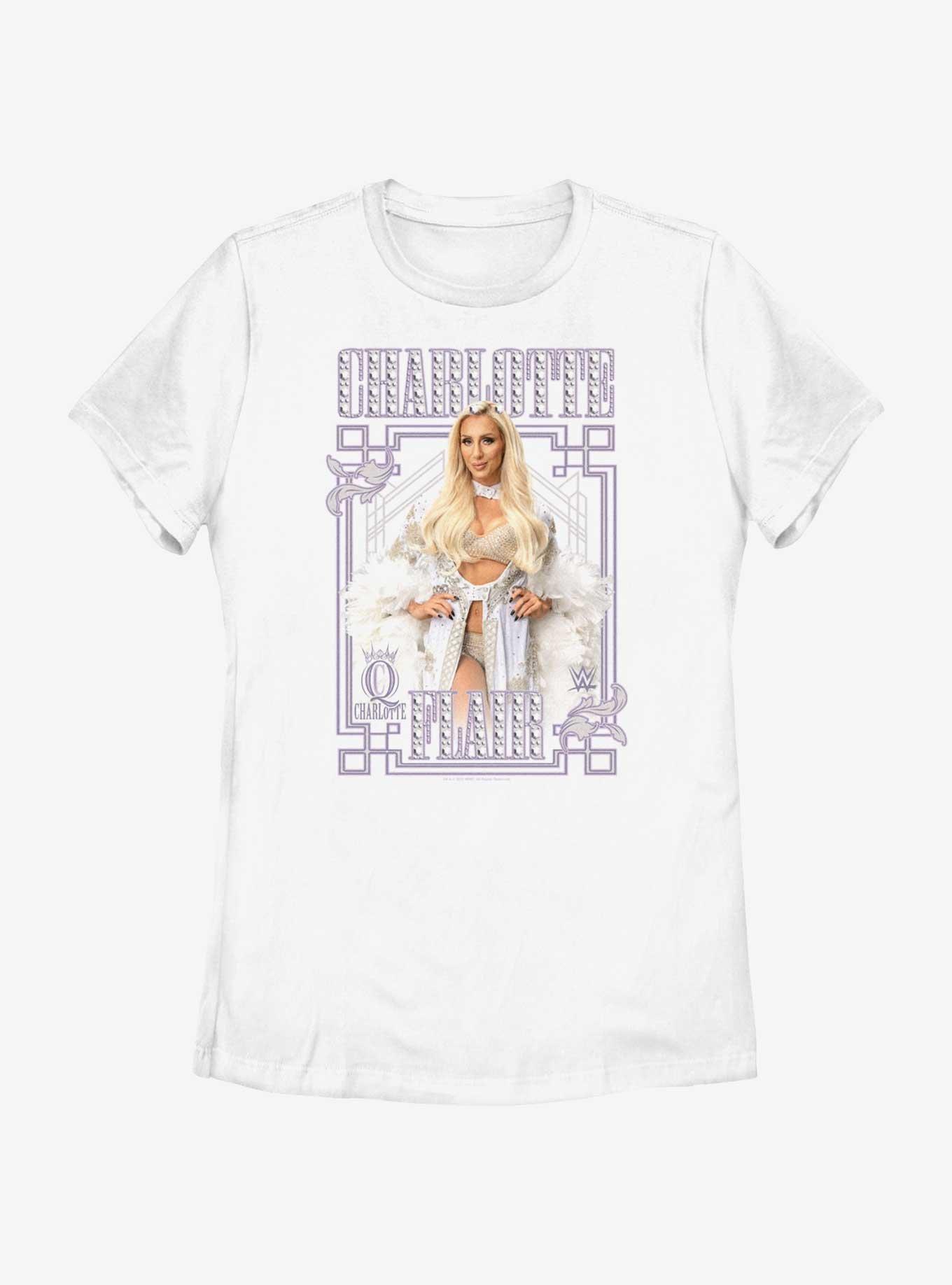 WWE Charlotte Flair Portrait Womens T-Shirt