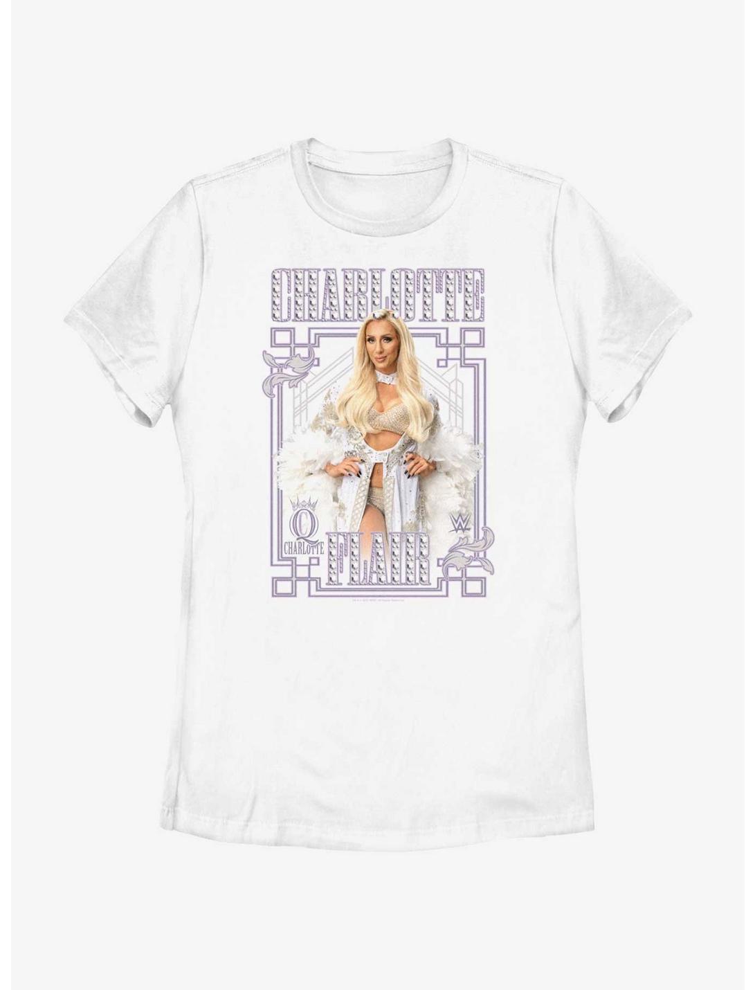WWE Charlotte Flair Portrait Womens T-Shirt, WHITE, hi-res
