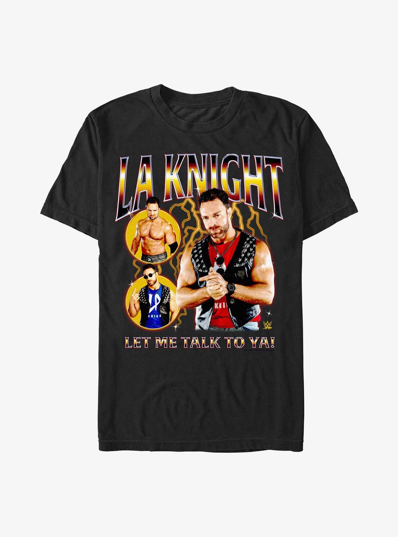 WWE LA Knight Let Me Talk To Ya Collage T-Shirt