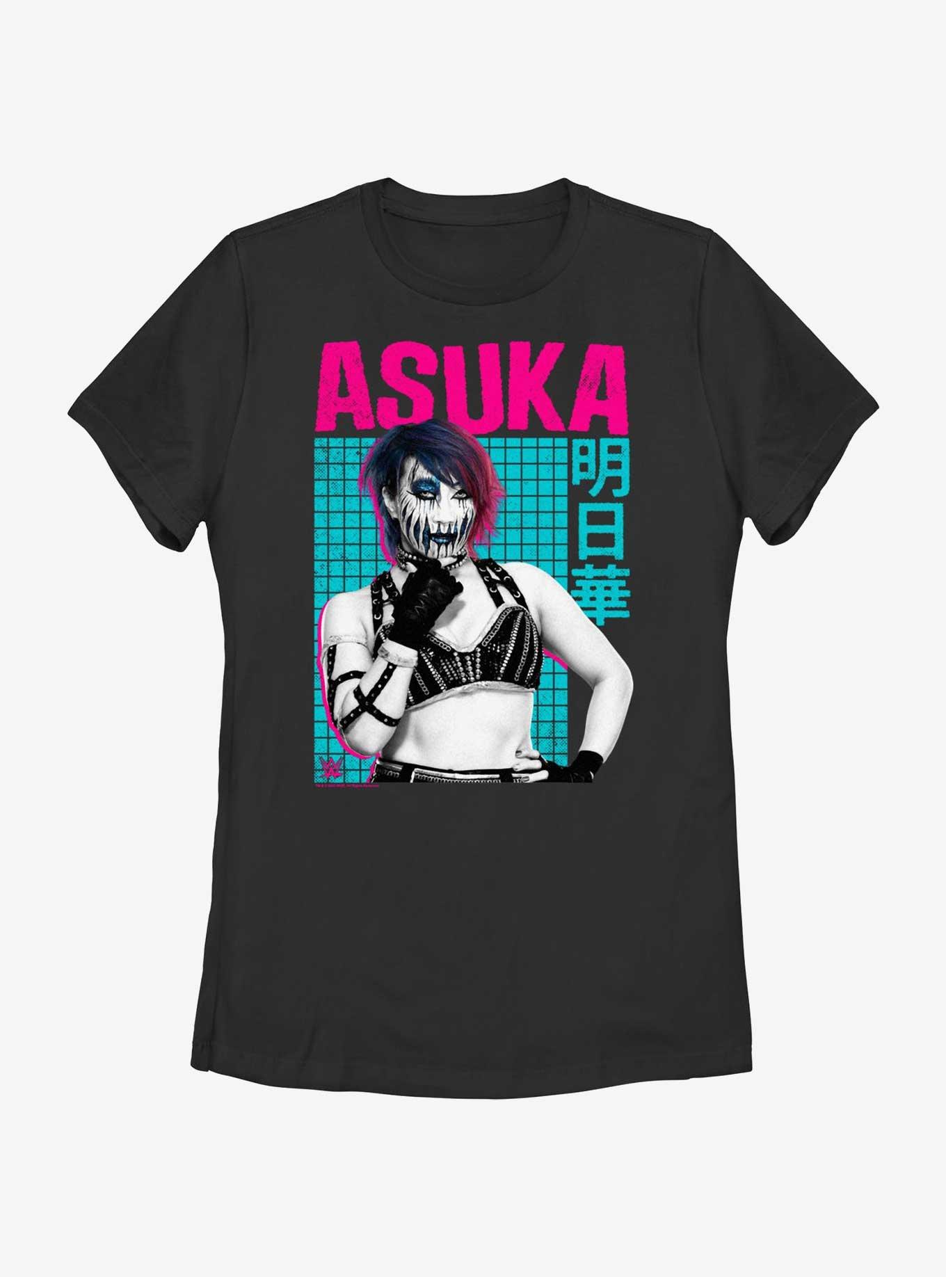 WWE Asuka Color Pop Portrait Womens T-Shirt