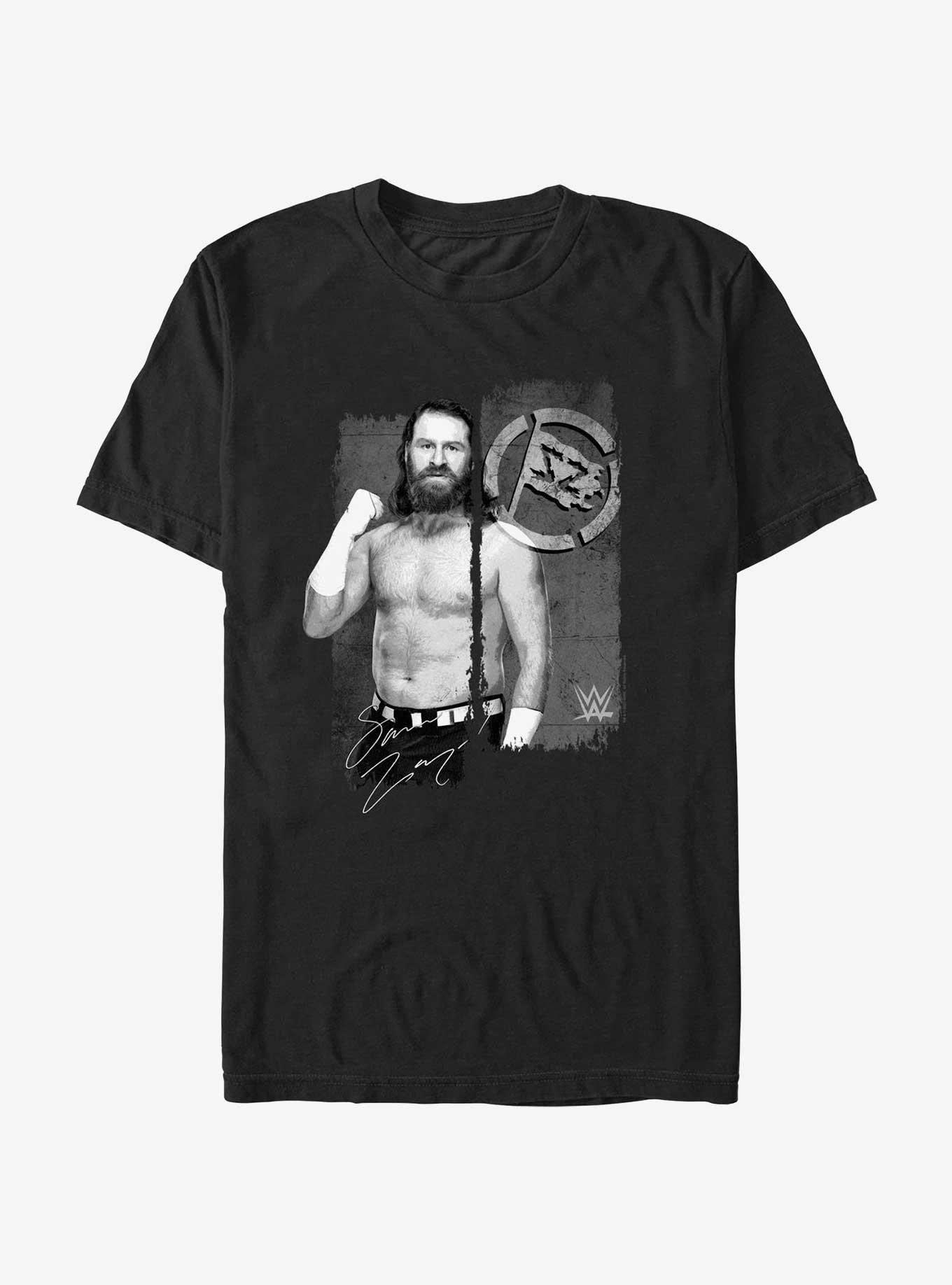 WWE Sami Zayn Portrait Logo T-Shirt, , hi-res