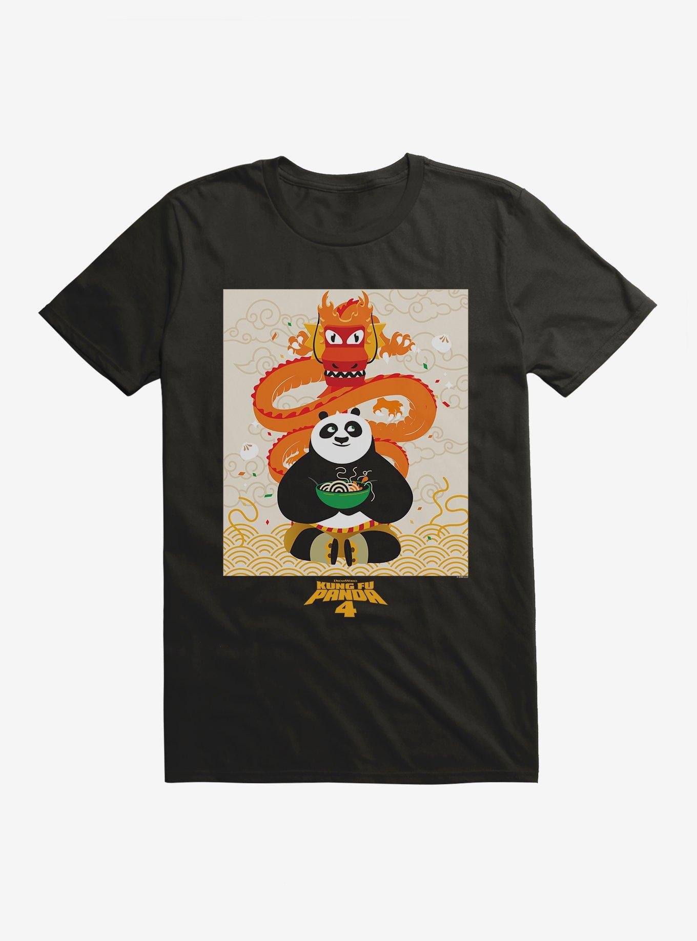 Kung Fu Panda 4 Noodles T-Shirt, BLACK, hi-res