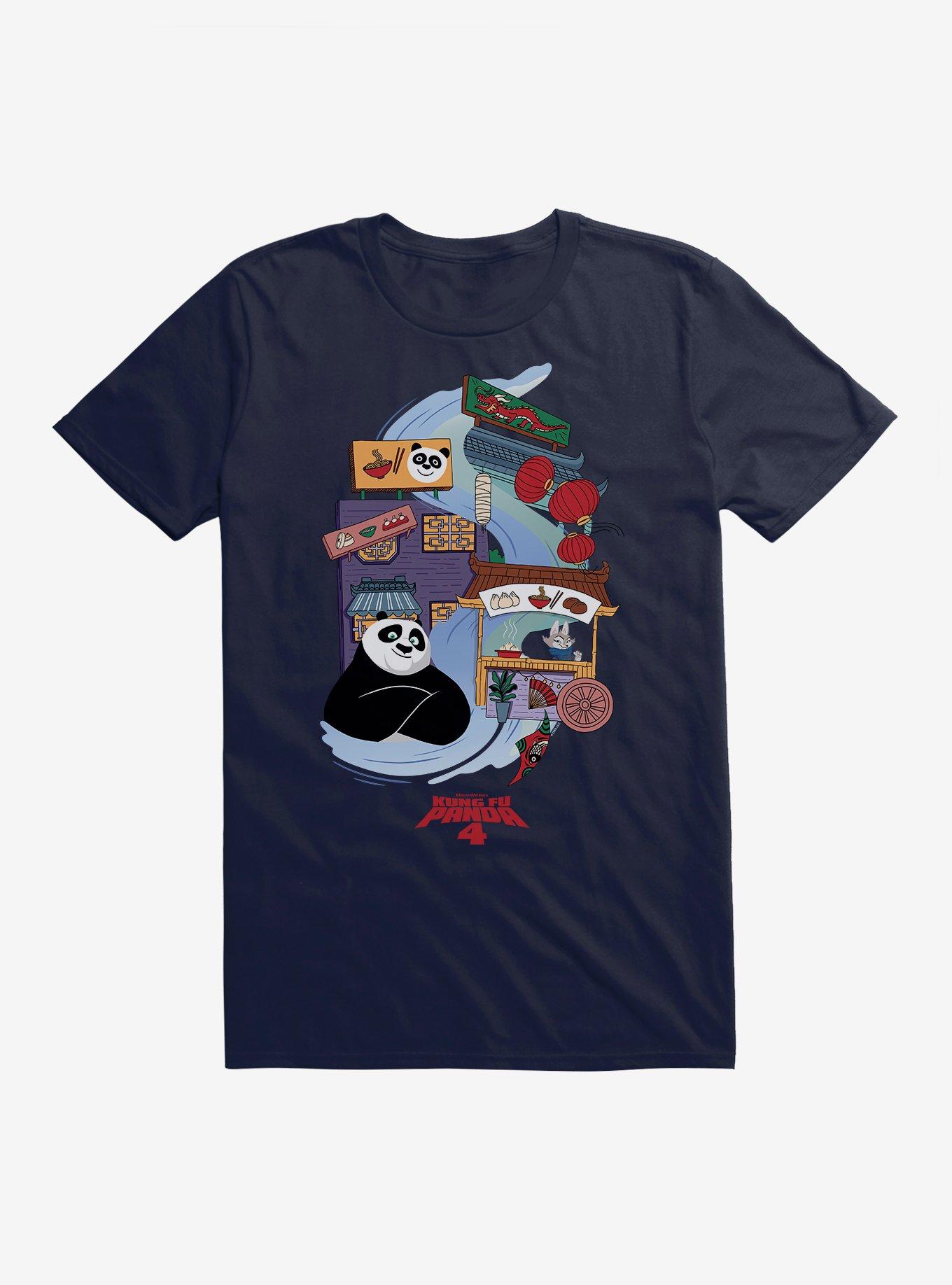 Kung Fu Panda 4 Street Food T-Shirt, NAVY, hi-res