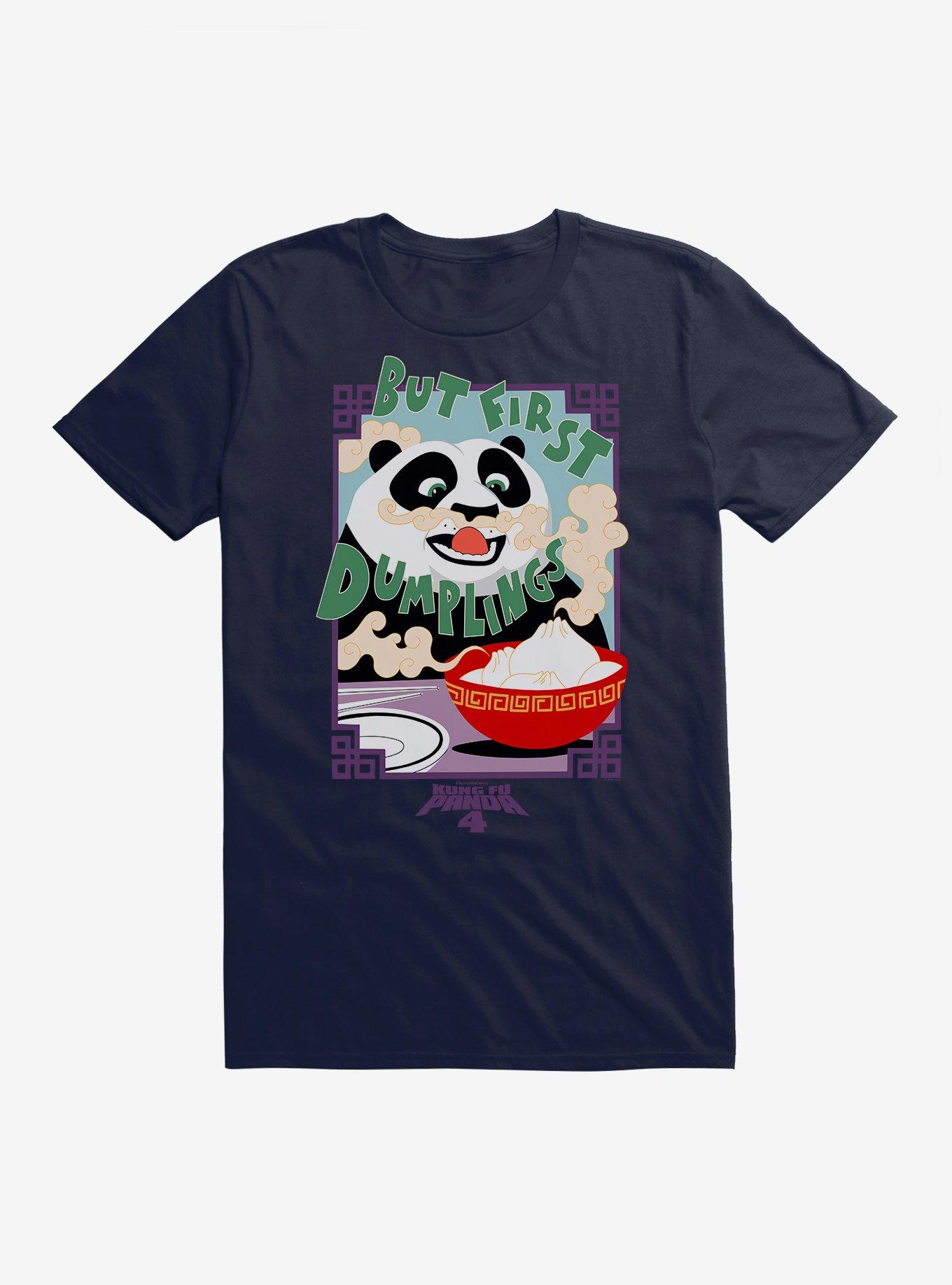 Kung Fu Panda 4 But First Dumplings T-Shirt, NAVY, hi-res