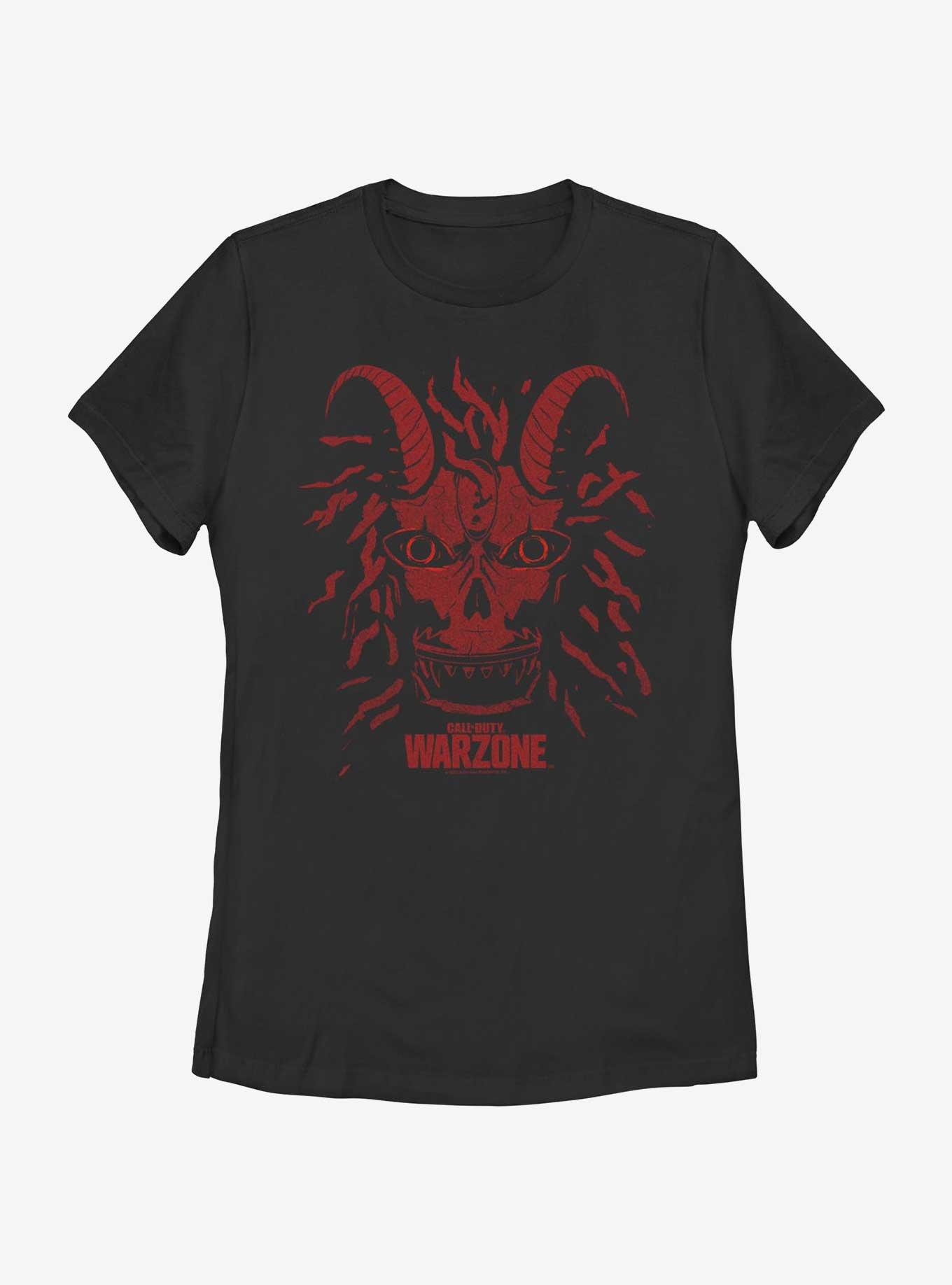 Call of Duty: Warzone Night Fang Red Mask Womens T-Shirt