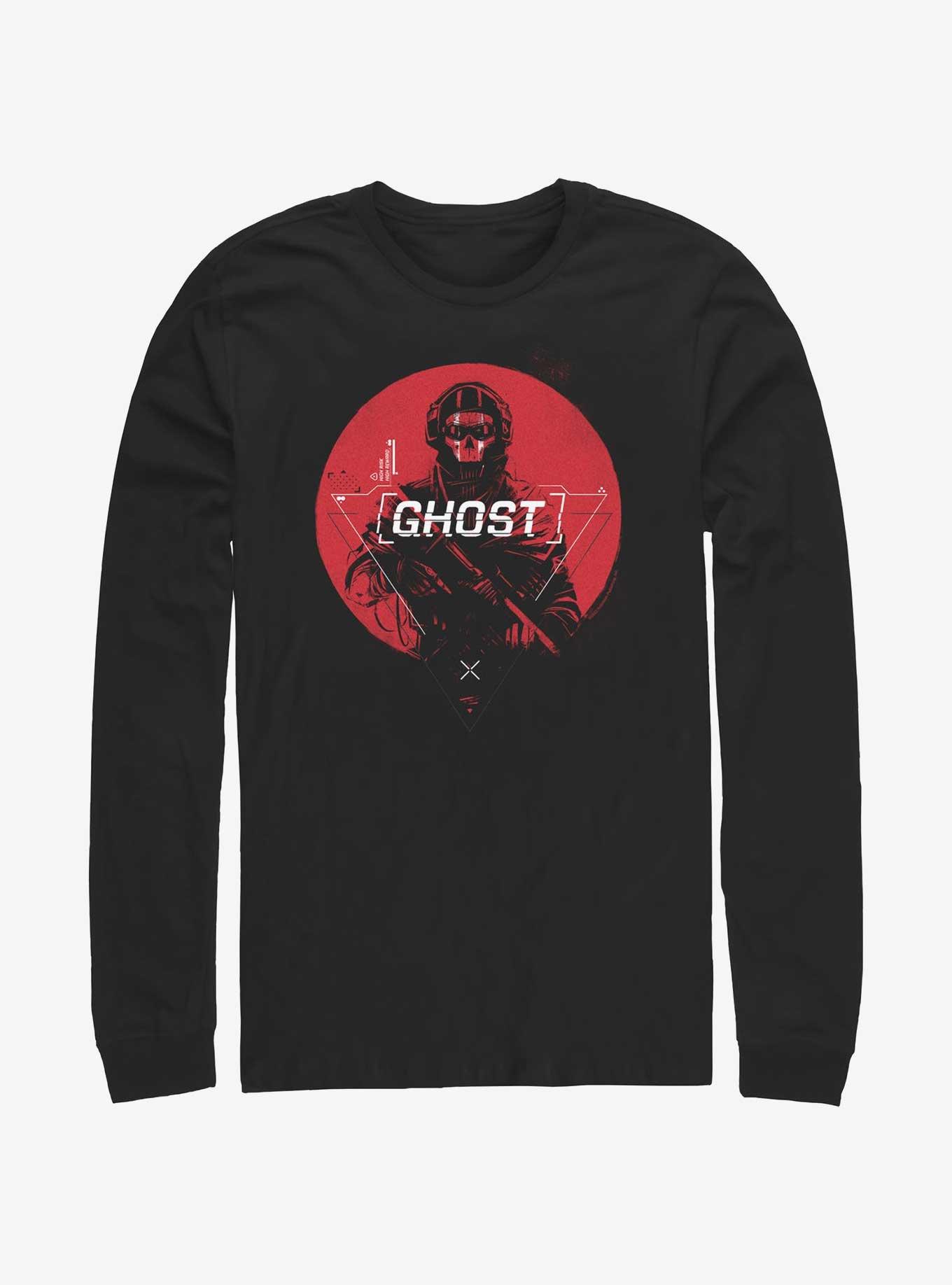 Call of Duty Ghost Glitch Long-Sleeve T-Shirt, BLACK, hi-res