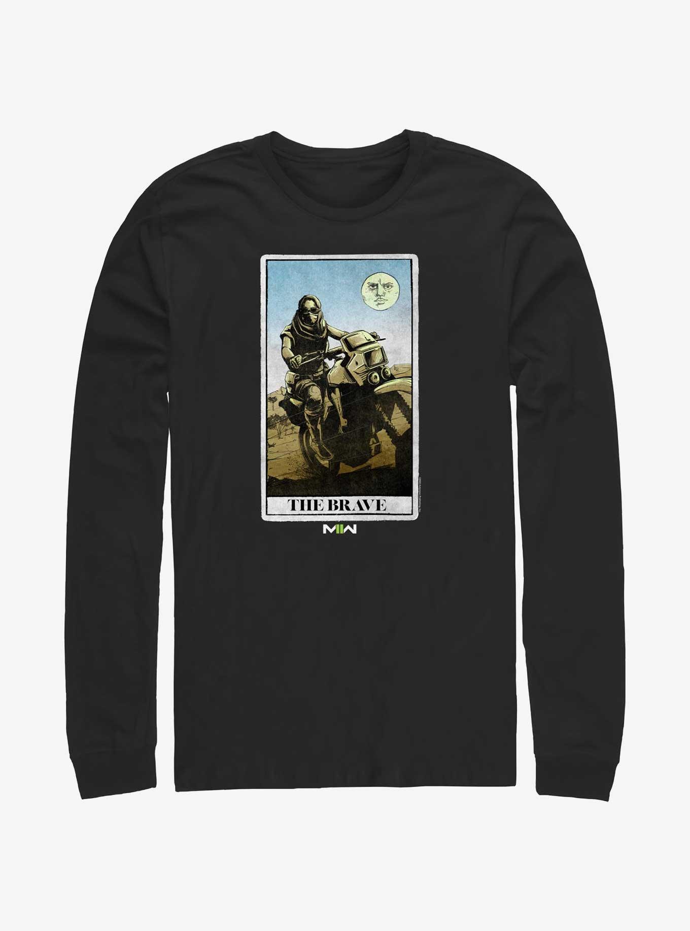 Call of Duty The Brave Card Long-Sleeve T-Shirt, BLACK, hi-res