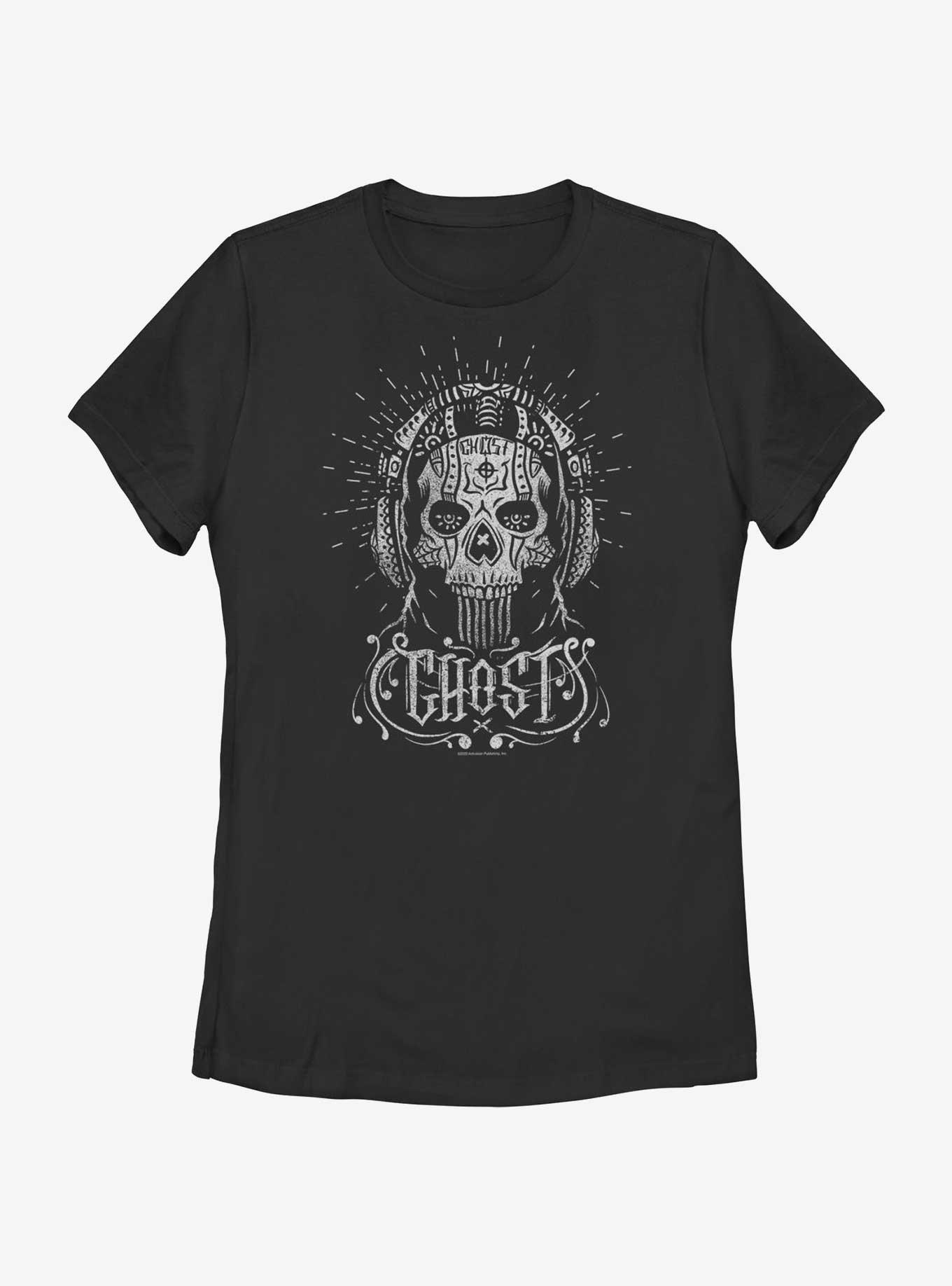 Call of Duty Ghost Sugar Skull Womens T-Shirt