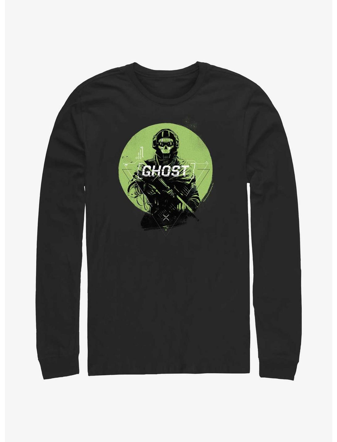 Call of Duty Green Ghost Long-Sleeve T-Shirt, BLACK, hi-res