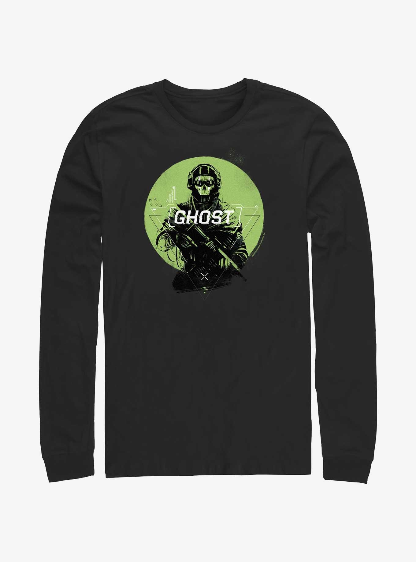 Call of Duty Green Ghost Long-Sleeve T-Shirt, BLACK, hi-res