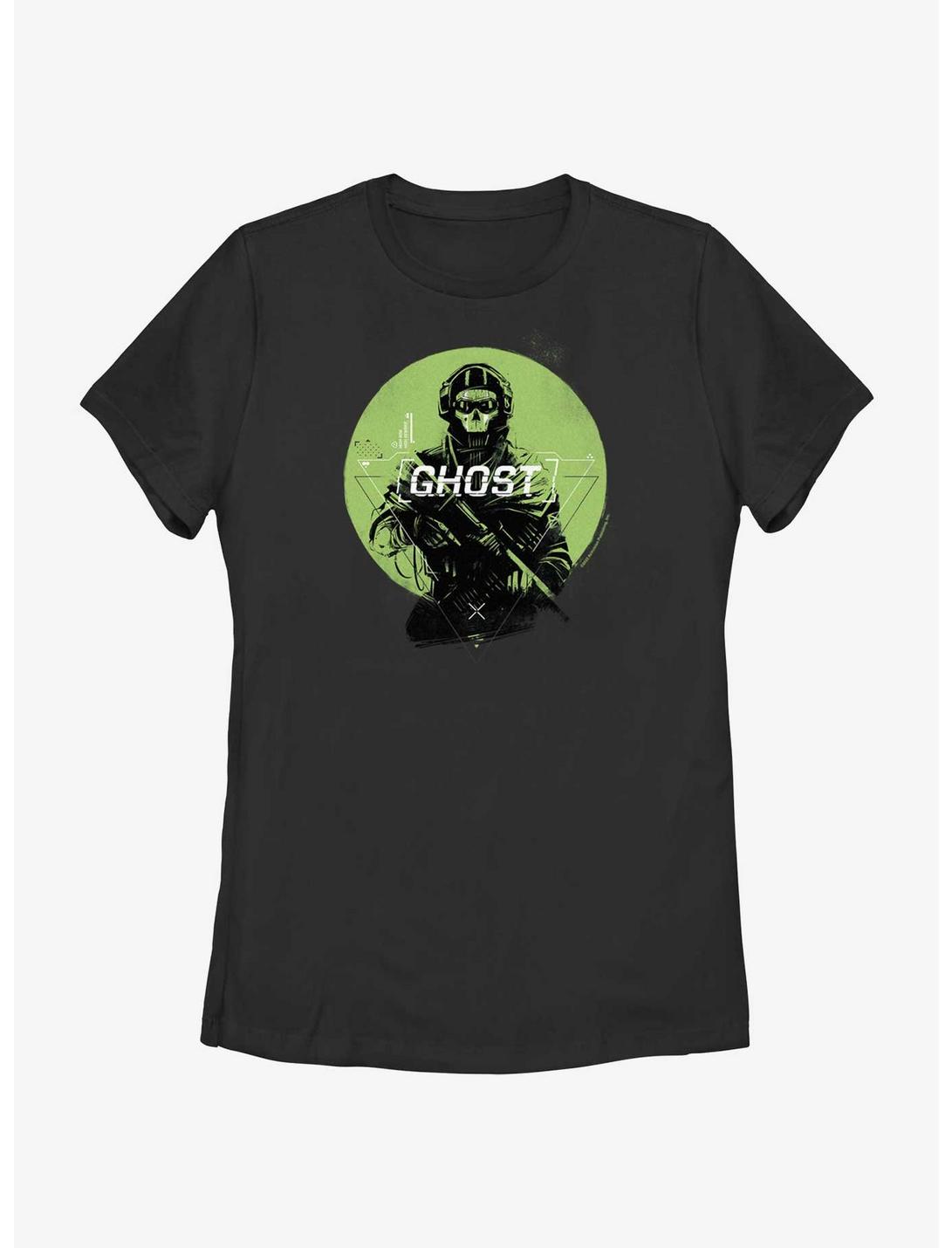 Call of Duty Green Ghost Womens T-Shirt, BLACK, hi-res