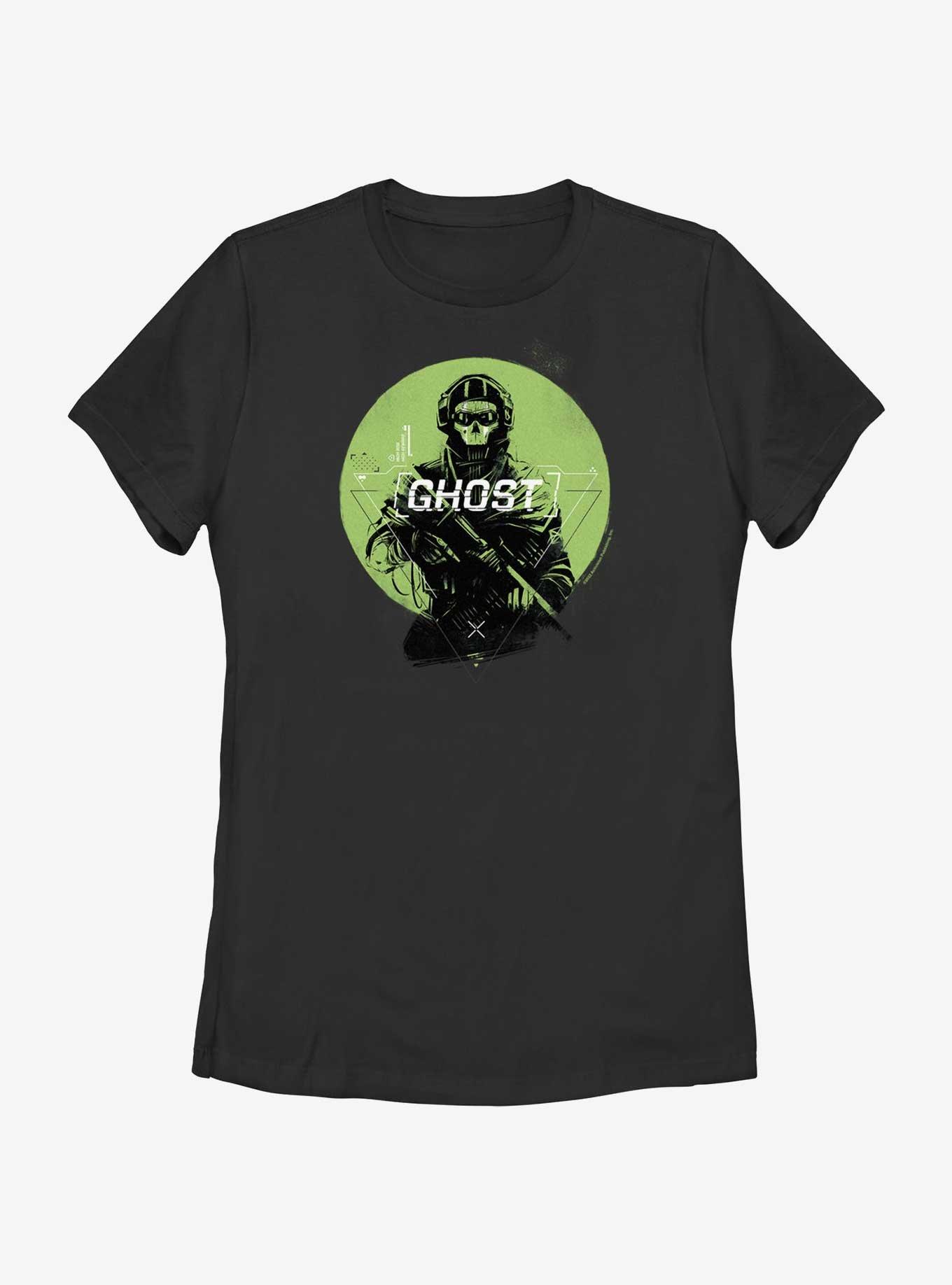 Call of Duty Green Ghost Womens T-Shirt, BLACK, hi-res