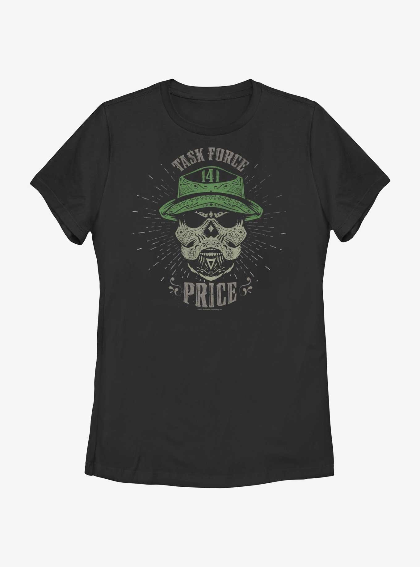 Call of Duty Task Force Price Graffiti Womens T-Shirt, BLACK, hi-res