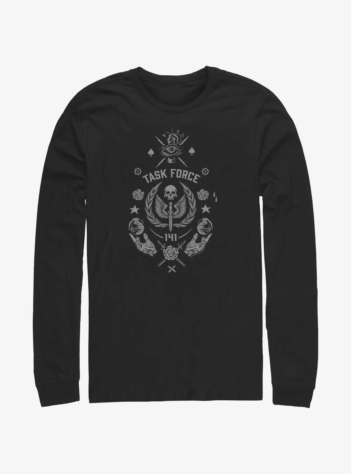 Call of Duty Task Force 141 Icon Long-Sleeve T-Shirt, BLACK, hi-res