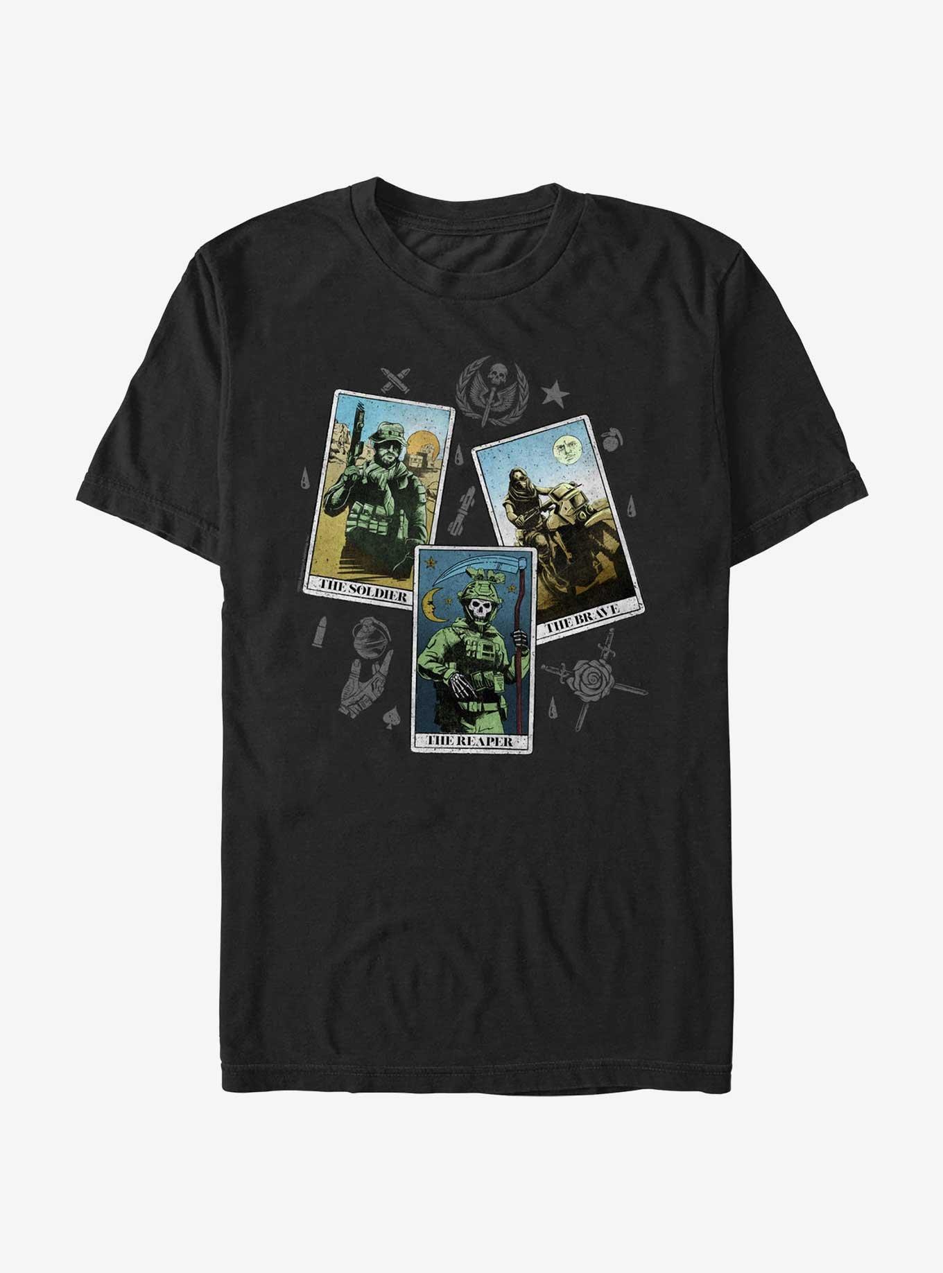 Call of Duty Card Pile T-Shirt, BLACK, hi-res