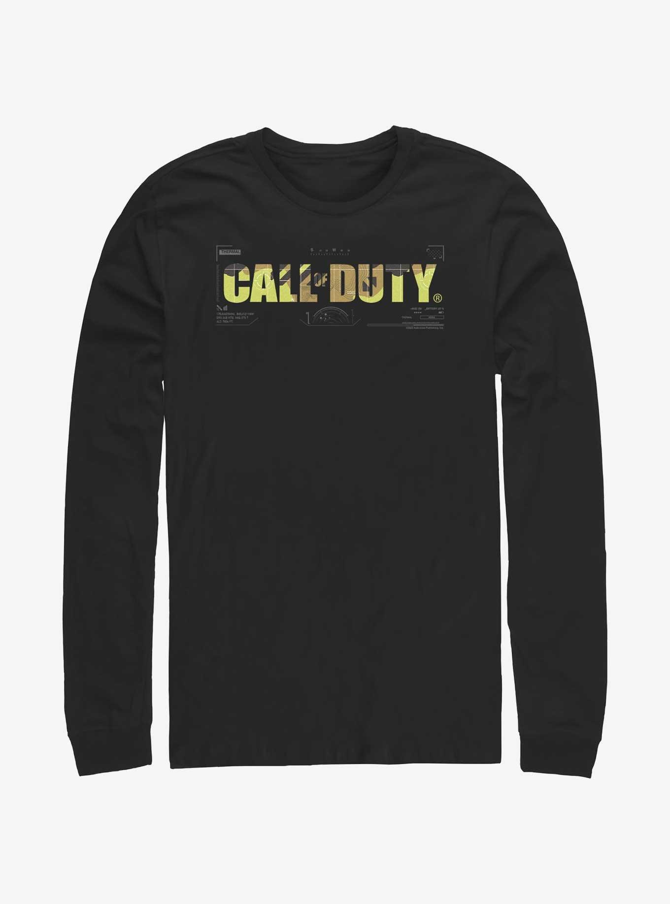 Call of Duty Tactical Camo Logo Long-Sleeve T-Shirt, BLACK, hi-res